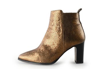 Notre-V Enkellaarzen in maat 38 Brons, Kleding | Dames, Schoenen, Notre-V, Overige kleuren, Verzenden, Lage of Enkellaarzen