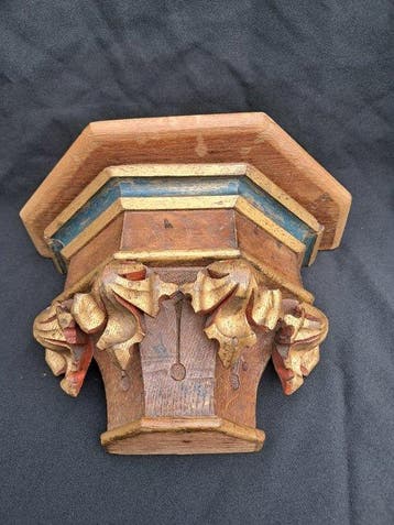 Muurconsole - Antiek - Eik - 1910-1920 - Muurconsole
