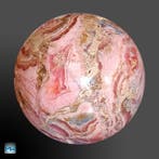 rhodochrosiet Gepolijste bol van rhodochrosiet - Hoogte: 54, Verzamelen, Mineralen en Fossielen