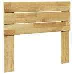vidaXL Hoofdbord 80 cm massief hout eiken, Verzenden, Nieuw, Bruin, Hout
