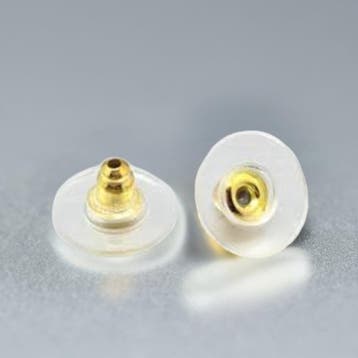 10 x Achterkantjes / stoppers voor oorbellen 12 mm – gat.., Ophalen of Verzenden, Nieuw, Overige typen