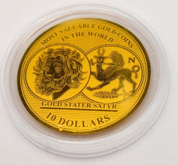 Salomonseilanden. 10 Dollars 2017 Stater Satyr 1/100oz