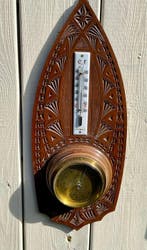 sinderaam & co Amsterdam Barometer en Thermometer - Hout,