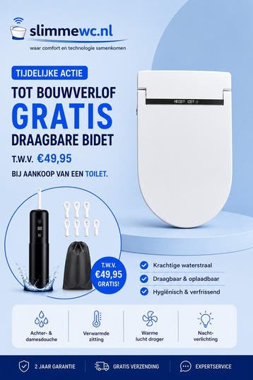 Japanse Toiletzitting met Bidet | Verwarmde WC Bril | Warme, Verzenden, Nieuw, Overige typen