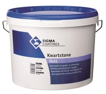 Sigma Kwartstone Matt - Wit - 10 liter (Muurverf - Latex), Wit, Nieuw, Ophalen of Verzenden, Verf