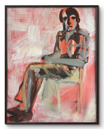 Marcus de Vestele (1941-2024) - Figure assise