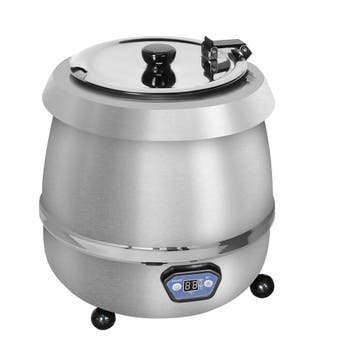 GGM Gastro | Soepketel - 9L - digitaal - RVS | SWH9ED |, Verzenden, Nieuw in verpakking, RVS Meubilair
