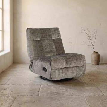 Relaxfauteuil Chill | Grey | Starfurn, Ophalen of Verzenden, Nieuw