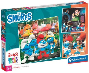 Smurfen Puzzel (3x48 stukjes) | Clementoni - Puzzels, Kinderen en Baby's, Verzenden, Nieuw