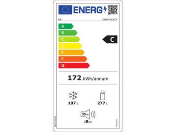LG GBB92MCACP - Koel-vriescombinatie - 384 liter - No Frost, Verzenden, Zo goed als nieuw