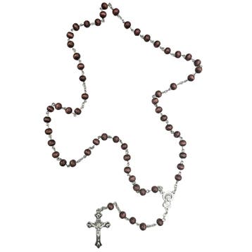 Fako Bijoux - Ketting - Rozenkrans - Sandelhout - Roodbruin, Sieraden, Tassen en Uiterlijk, Kettingen, Verzenden, Nieuw