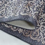 Wasbaar Vloerkleed | Fiesta | Barok | Zwart | 80x250 cm, Verzenden, Nieuw