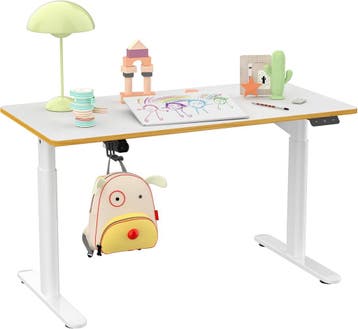 Zit sta bureau - Elektrisch - Verstelbaar - 120x60 cm - Wit, Verzenden, Zo goed als nieuw