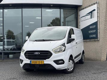 Ford Transit Custom 300 2.0 TDCI L1H1*HAAK*CRUISE*A/C*TEL*, Stof, Gebruikt, Euro 6, Ford