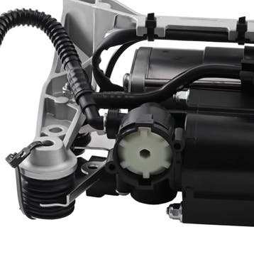 Luchtvering compressor met houder geschikt voor Audi Q7 4..., Auto-onderdelen, Ophanging en Onderstel, Verzenden, Nieuw, Audi
