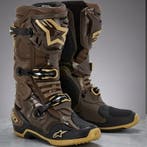 Alpinestars Tech 10 crosslaarzen Bruin / Goud - MAAT 42, Motoren, Kleding | Motorkleding, Verzenden, Nieuw met kaartje, Motorcrosskleding
