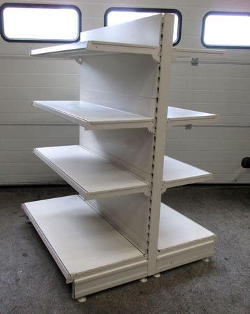 Tego Gondola, Middenstelling, Wandstelling, Winkelstelling, Gebruikt