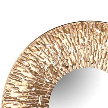 Spiegel - Livion Tuna - Decoratieve Spiegel - Rond - 80cm -, Huis en Inrichting, Woonaccessoires | Spiegels, Ophalen of Verzenden