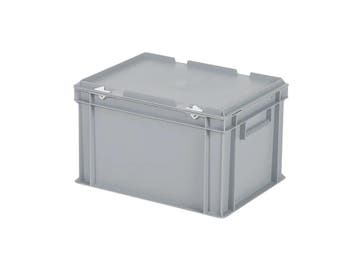 Stapelbak met deksel - 400 x 300 x H 250 mm (gladde bodem) -, Ophalen of Verzenden, Nieuw
