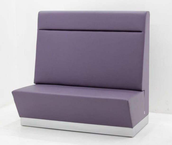 Treinbank - Wachtruimtebank - paars kunstleder, Zakelijke goederen, Kantoor en Winkelinrichting | Kantoormeubilair en Inrichting