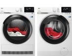 AEG Wasmachine + AEG Droger, Nieuw, 1600 toeren of meer, Voorlader