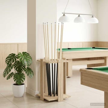 vidaXL Biljartkeu standaard Bewerkt hout 42 x 43 x 60 cm, Sport en Fitness, Biljarten en Poolen, Verzenden, Nieuw
