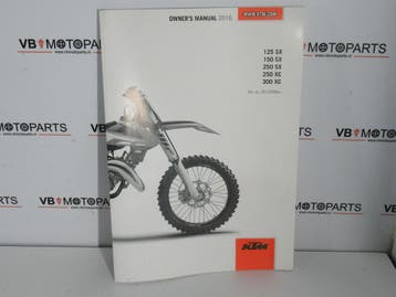 KTM 125 150 250 300 SX XC Owners Manual, Ophalen of Verzenden, Nieuw