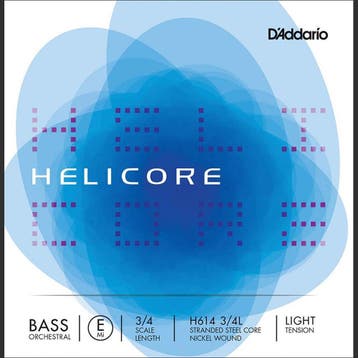 DAddario H614-34L double bass string E-4 3/4, light, nickel, Ophalen of Verzenden, Nieuw
