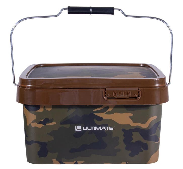 Ultimate Camo Bait Bucket 5L, Watersport en Boten, Hengelsport | Algemeen, Overige typen, Nieuw, Verzenden