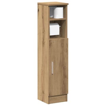 vidaXL Badkamerkast met rolhouder 20,5x22x90 cm artisanaal, Verzenden, Nieuw, (Half)hoge kast