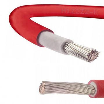 6mm2 Zonnepaneel Draad - Rood of Zwart - 1 Meter, Doe-het-zelf en Verbouw, Zonnepanelen en Toebehoren, Verzenden, Nieuw, Overige typen