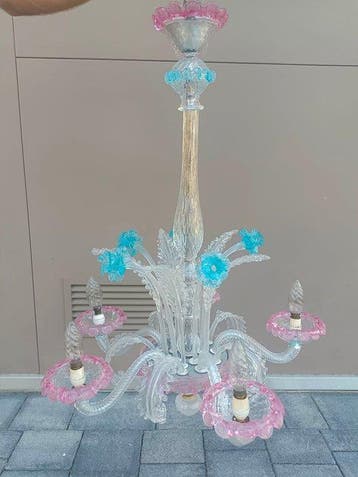 Kroonluchter - Glas, Antiek en Kunst, Antiek | Lampen