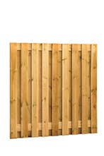 Grenen Schutting 19-planks 180 x 180 cm Groen Geïmpregneerd, Nieuw