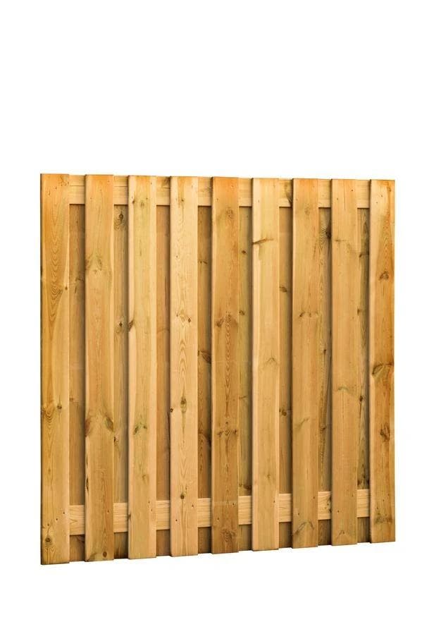 Grenen Schutting 19-planks 180 x 180 cm Groen Geïmpregneerd, Tuin en Terras, Schuttingen