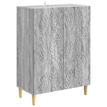 vidaXL Dressoir Grijs Sonoma 66 x 34,5 x 90 cm Bewerkt hout, Verzenden, Nieuw, Overige houtsoorten, Minder dan 50 cm