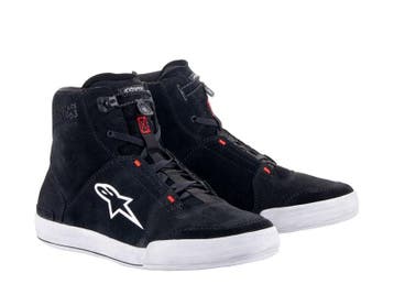 Alpinestars Chrome Zwart Cool Grijs Rood Fluo Motorschoenen, Nieuw met kaartje, Alpinestars, Laarzen, Heren