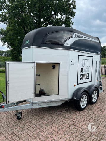 Vol-Alu 1,5 Paards Atec met zadelkamer!, Ophalen, Zo goed als nieuw, Aluminium, 1½-paards trailer