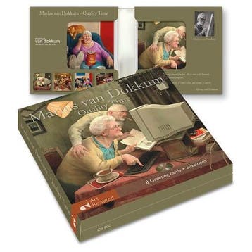 Kaartenmapje Marius van Dokkum- Quality Time, Verzamelen, Ansichtkaarten | Themakaarten, Ophalen of Verzenden, Gelopen