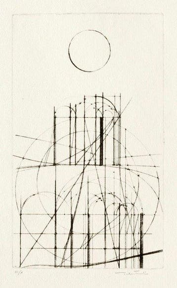 Walter Valentini (1928) - La città del sole, Antiek en Kunst