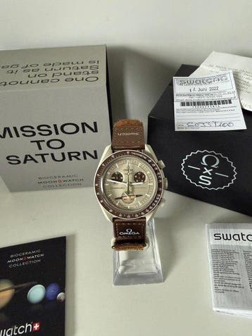 Omega x Swatch - Mission to Saturn, MoonSwatch - Zonder, Nieuw