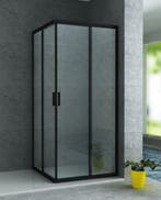 Creavit Aloni Douche Hoekinstap Mat Zwart 80 x 80 x 195 cm, Ophalen of Verzenden, Nieuw, Glas, Bad