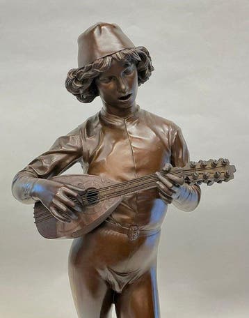 Chanteur florentin du XVe siècle – Barbedienne bronzen