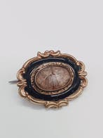 Broche - 14 karaat Verguld, Metaal, Geel goud - Rouw Memento