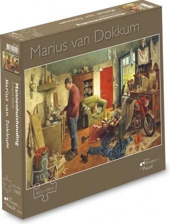 Marius van Dokkum - Mannenhuishouding Puzzel (1000 stukjes), Hobby en Vrije tijd, Denksport en Puzzels, Verzenden, Nieuw