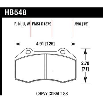 Hawk Miata Brembo / Renault Clio / Cobalt SS HP+ Street, Ophalen of Verzenden, Nieuw