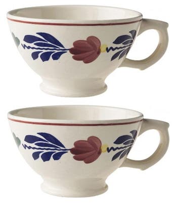 Boerenbont grote Soepkom met oor 13cm set van 2 stuks, Verzenden, Nieuw, Kop(pen) en/of Schotel(s), Aardewerk