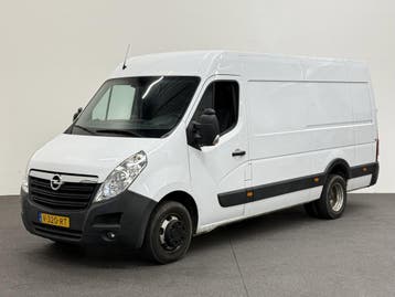 Opel Movano 2.3 CDTI BiTurbo L3H2 Dubbel Lucht, Stof, Gebruikt, Euro 6, Wit