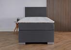 ACTIE! 1-Persoons boxspring Cannes 90 200 Antraciet, 90 cm, Eenpersoons, Verzenden, Nieuw