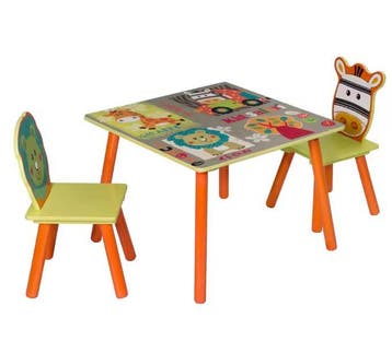 Houten Kindertafel met 2 Stoelen – Speel- en Activiteitenset, Verzenden, Nieuw