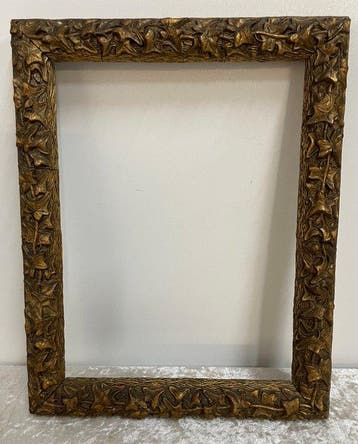 Verguld Bladmotief - Lijst - Hout, Gips - Elegante